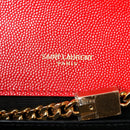 Grain De Poudre Medium Monogram Kate Satchel Red
