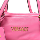 Lambskin Tag Bowling Bag Pink