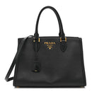 Saffiano Soft Calfskin Tote Black