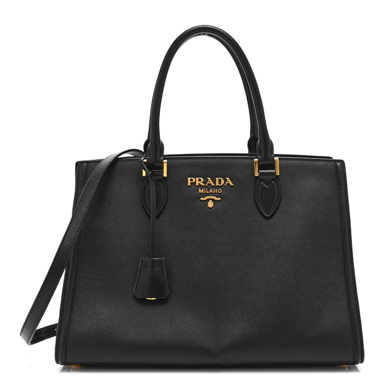 Saffiano Soft Calfskin Tote Black