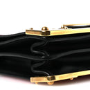 City Calfskin Ostrich Cahier Bag Fuoco Black