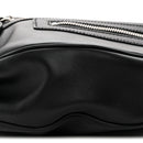 Calfskin Small Repeat Zip Hobo Black