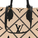 Empreinte Monogram Giant Broderies Onthego MM Cream Black