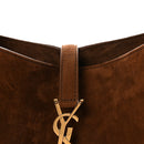Suede Shearling Small Le 5 A 7 Soft Hobo Dark Sigaro Natural Beige