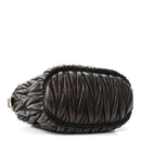 Nappa Matelasse Pouch Sabbia Caffe