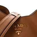 Vitello Daino Hobo Messenger Bag Caramel