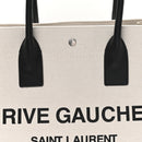 Linen Calfskin Small Rive Gauche Tote Greggio Natural