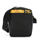 Calfskin Baroque Logo Messenger Bag Black