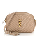 Calfskin Matelasse Monogram Lou Camera Bag Dark Beige