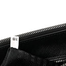 Saffiano Lux Monochrome Large Galleria Double Zip Tote Black