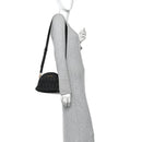 Nappa Matelasse Dome Crossbody Black
