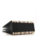 Empreinte Monogram Giant Broderies Onthego MM Cream Black
