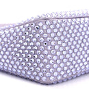 Satin Crystal Mini Re-Edition 2000 Bag Glicine