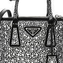 Satin Crystal Mini Galleria Double Zip Tote Metal