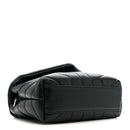 Calfskin Y Quilted Monogram Toy Loulou Crossbody Bag Black