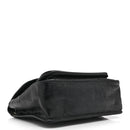 Crinkled Calfskin Matelasse Monogram Medium Niki Chain Satchel Black