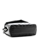 Calfskin Y Quilted Monogram Toy Loulou Crossbody Bag Black