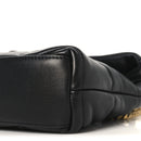 Lambskin Quilted Toy Loulou Puffer Monogram Chain Satchel Black