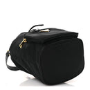 Nylon Vela Saffiano Mini Bucket Crossbody Bag Black