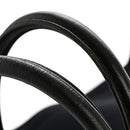 Linen Calfskin Rive Gauche Tote Black