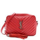 Calfskin Matelasse Monogram Lou Camera Bag Red