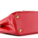 Saffiano Vernice Galleria Double Zip Tote Rosso