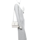 Calfskin Crocodile Embossed Medium Monogram Sunset Blanc Vintage