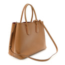 Saffiano Cuir Medium Double Bag Caramel Fuoco