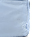 Re-Nylon Vela Saffiano Pocket Double Buckle Messenger Shoulder Bag Celeste