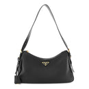 Soft Calfskin Medium Aimee Shoulder Bag Black