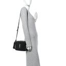 Calfskin Matelasse Monogram Lou Camera Bag Black