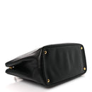 Saffiano Large Galleria Double Zip Tote Black