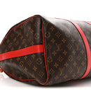 Calfskin Monogram Keepall Bandouliere 50 Coquelicot