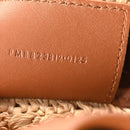 Raffia Calfskin Le 5 A 7 Small Hobo Natural Brick