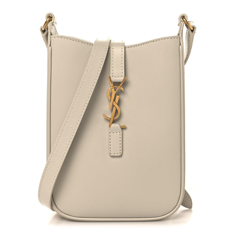 Smooth Calfskin Le 5 A 7 Vertical Hobo Crema Soft
