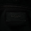 Grained Lambskin Monogram Large Niki Chain Satchel Black