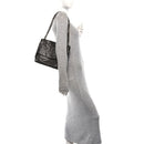 Crinkled Calfskin Matelasse Monogram Medium Niki Chain Satchel Storm