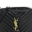 Calfskin Matelasse Monogram Lou Camera Bag Black
