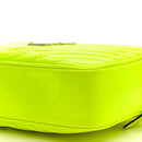 Patent Calfskin Matelasse Monogram Lou Camera Bag Neon Yellow