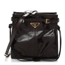 Soft Lux Calfskin Mini Bonnie Dark Brown