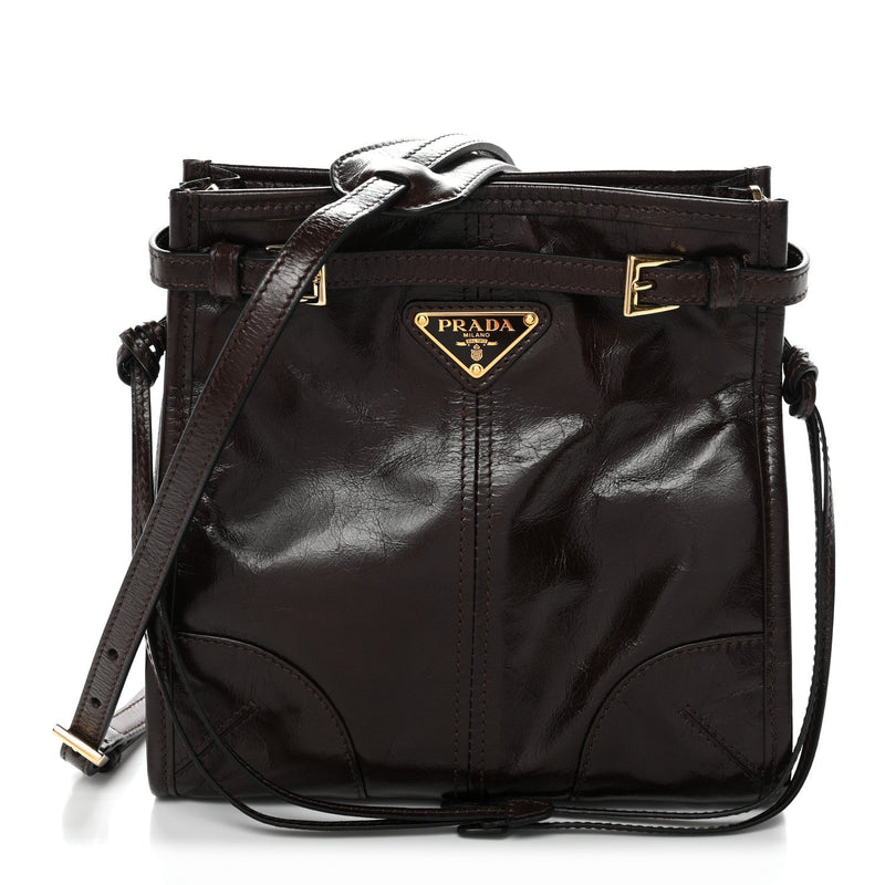 Soft Lux Calfskin Mini Bonnie Dark Brown