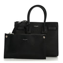 Grained Calfskin Baby Sac De Jour Black