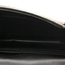 Calfskin Crocodile Embossed Kate Monogram Tassel Chain Wallet Black