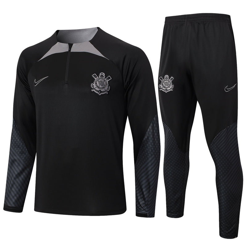 Conjunto Corinthians 24/25 All Black | Free Shipping + Keychain Gift