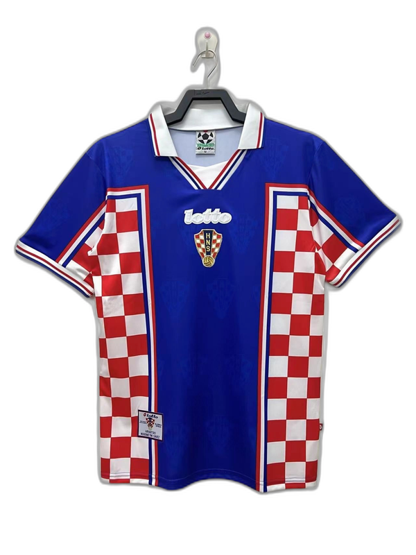 Croatia 1998 II Away Jersey - Retro Version | Free Shipping + Keychain Gift
