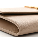 Grain De Poudre Monogram Uptown Chain Wallet Dark Beige
