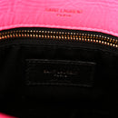 Crinkled Calfskin Matelasse Monogram Medium Niki Chain Satchel Rose Glow