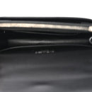 Calfskin Crocodile Embossed Monogram Sunset Chain Wallet Black