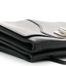 Vitello Soft Chain Flap Bag Black