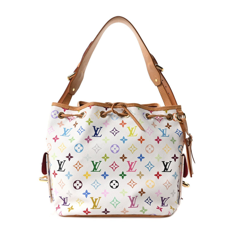 Monogram Multicolor Petit Noe White